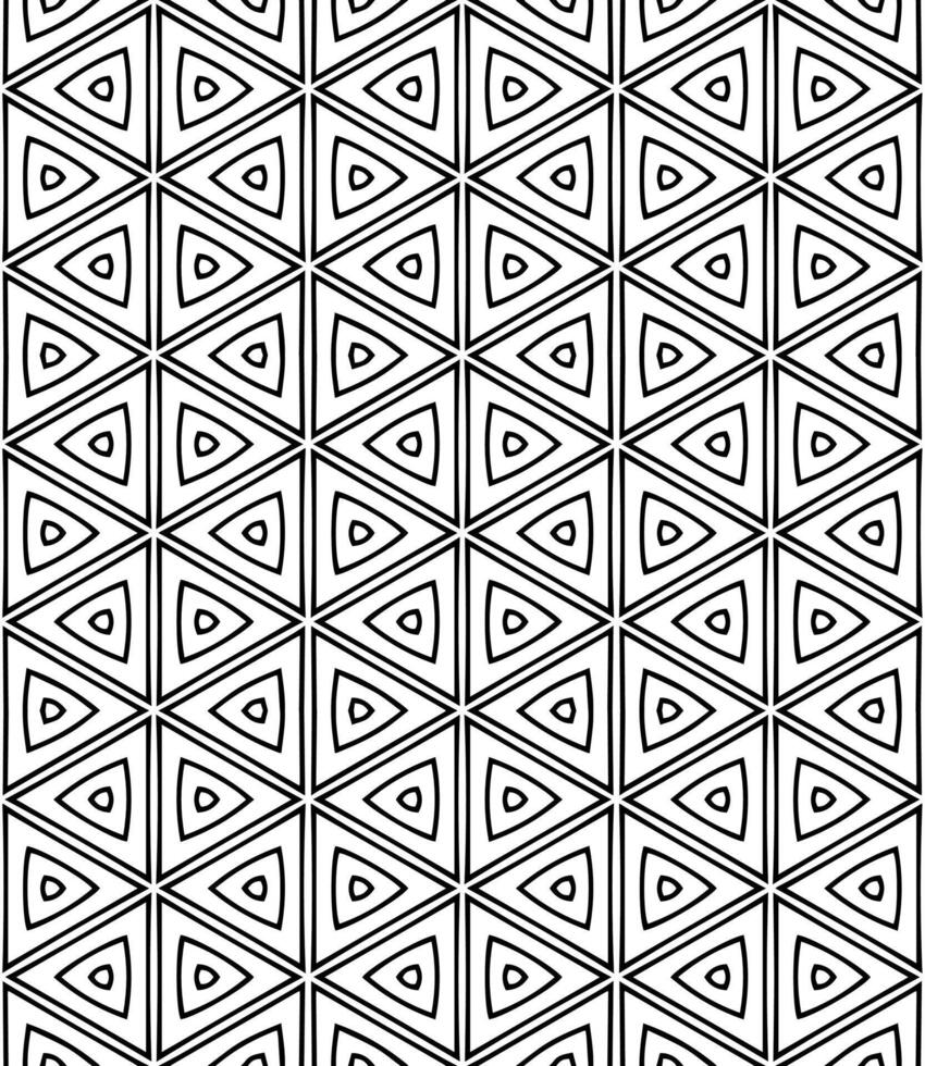 motif abstrait sans couture noir et blanc. arrière-plan et toile de fond. conception ornementale en niveaux de gris. vecteur