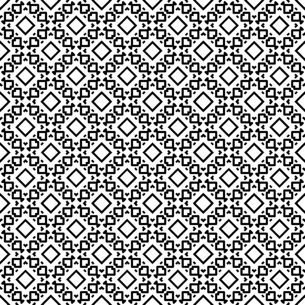 motif abstrait sans couture noir et blanc. arrière-plan et toile de fond. conception ornementale en niveaux de gris. vecteur