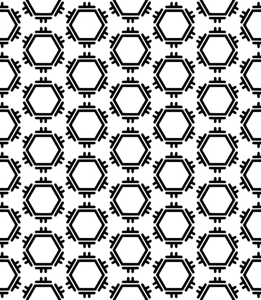 motif abstrait sans couture noir et blanc. arrière-plan et toile de fond. conception ornementale en niveaux de gris. vecteur