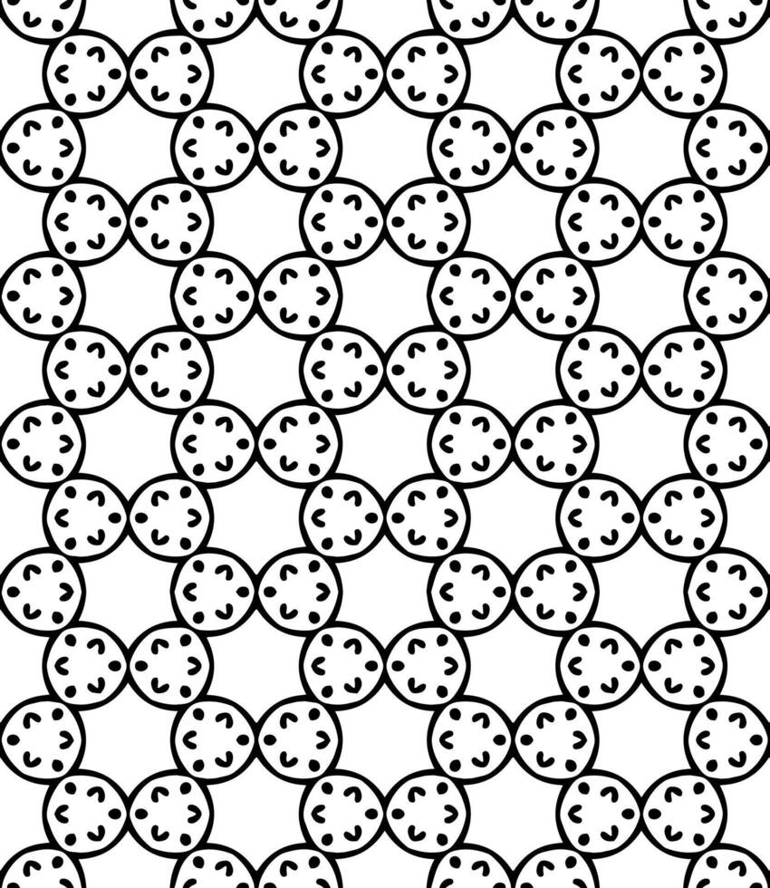 motif abstrait sans couture noir et blanc. arrière-plan et toile de fond. conception ornementale en niveaux de gris. vecteur