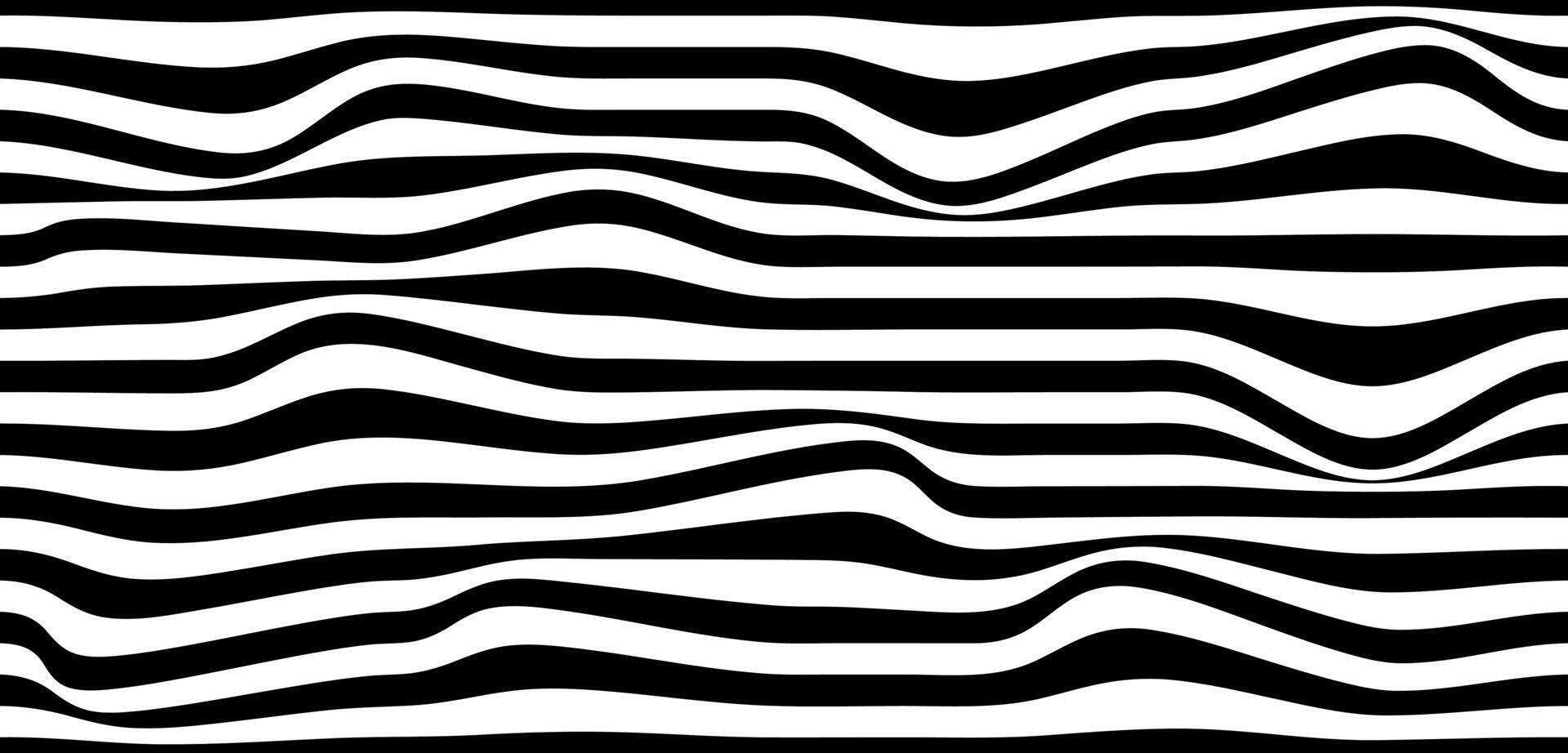 noir blanc vague lignes sans couture modèle vecteur