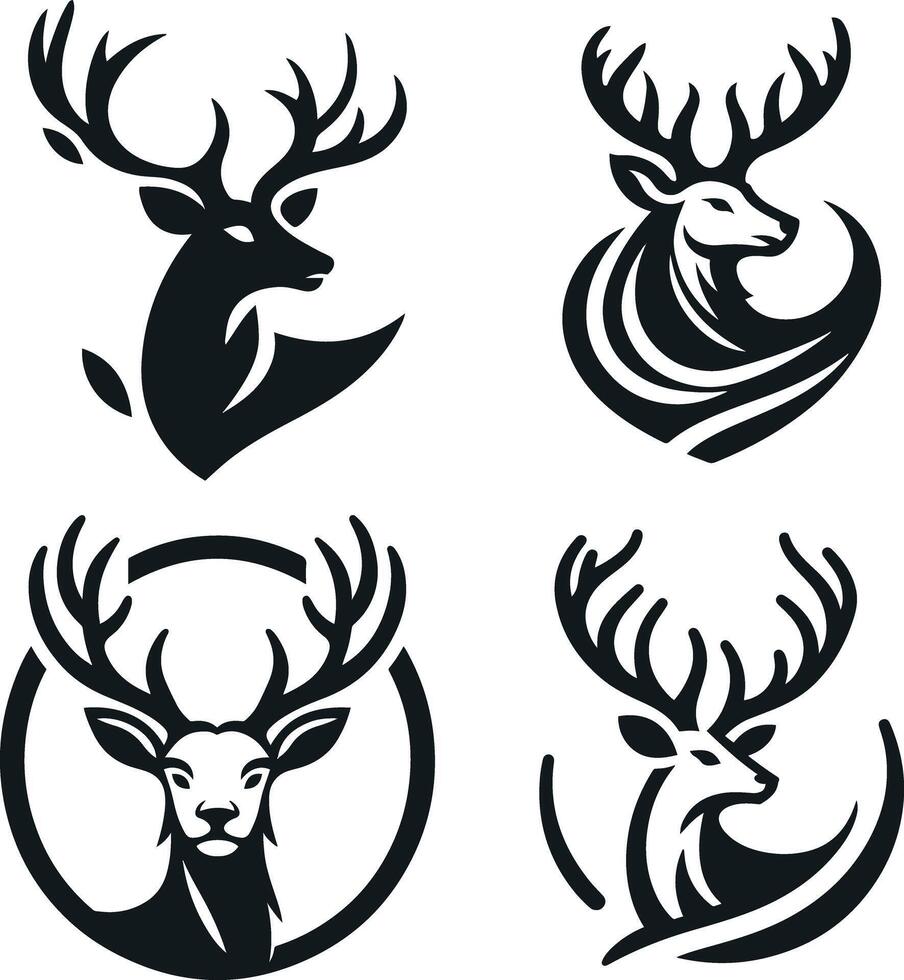 vecteur cerf logo illustration