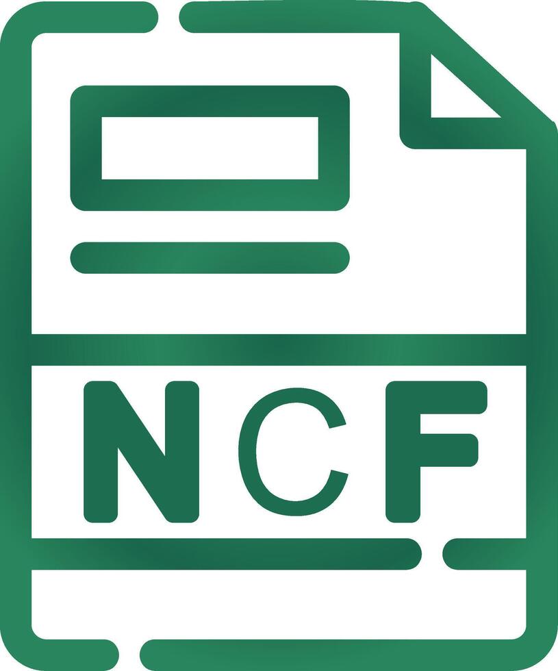 ncf Créatif icône conception vecteur