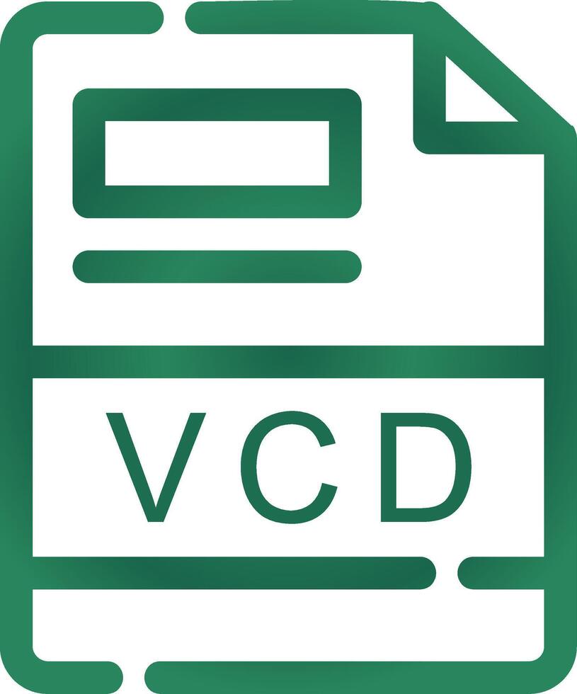 VCD Créatif icône conception vecteur