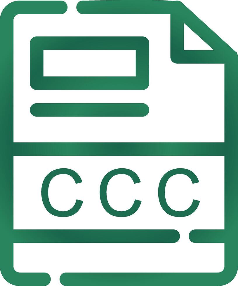 ccc Créatif icône conception vecteur