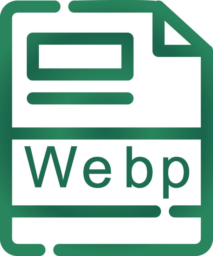 webp Créatif icône conception vecteur