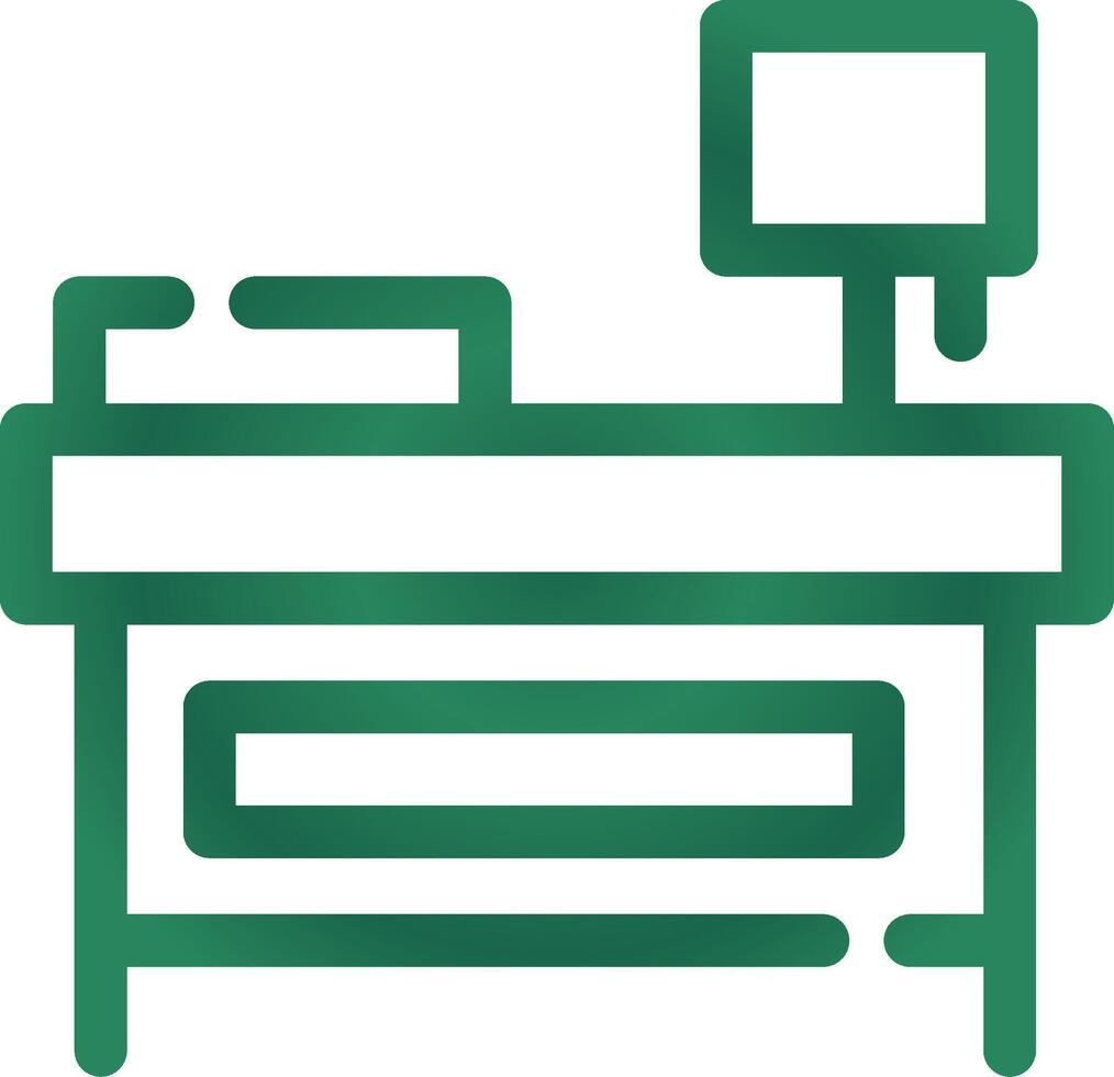 conception d'icône créative de table de chevet vecteur