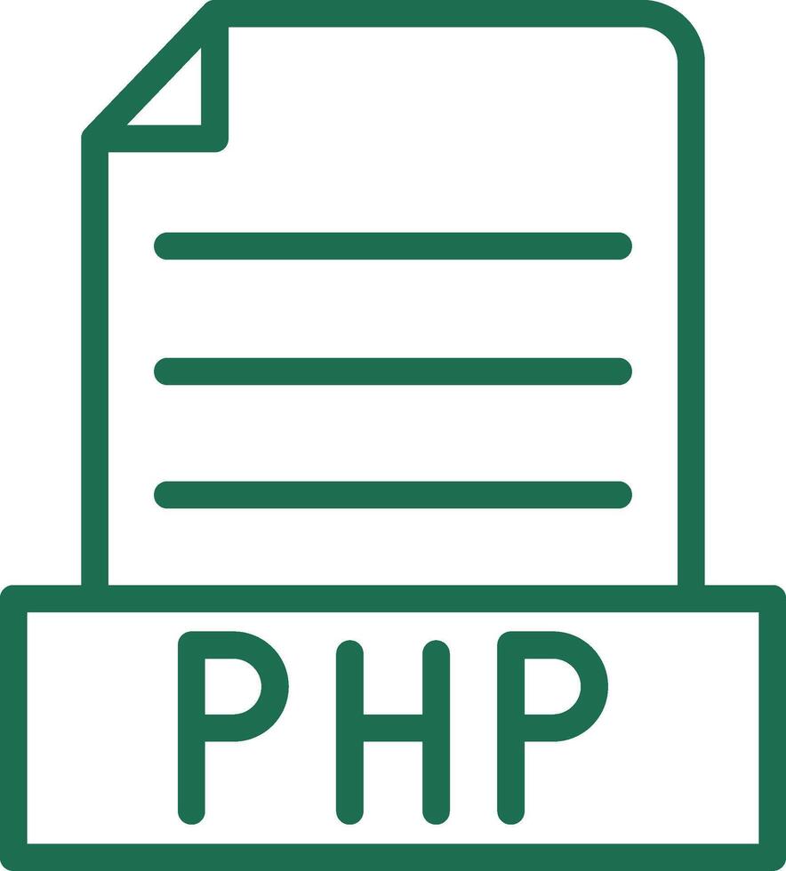 php Créatif icône conception vecteur