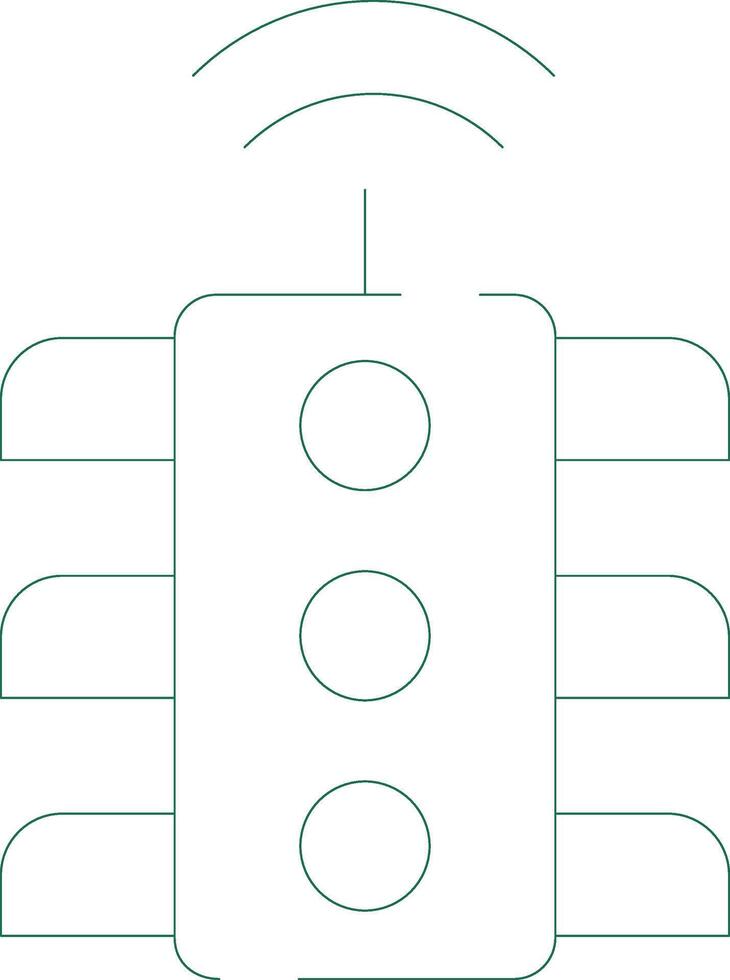 intelligent circulation lumière Créatif icône conception vecteur