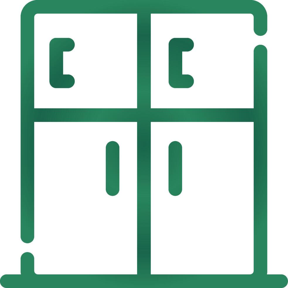 conception d'icône créative de réfrigérateur vecteur
