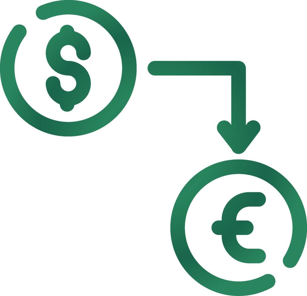 devise échange Créatif icône conception vecteur