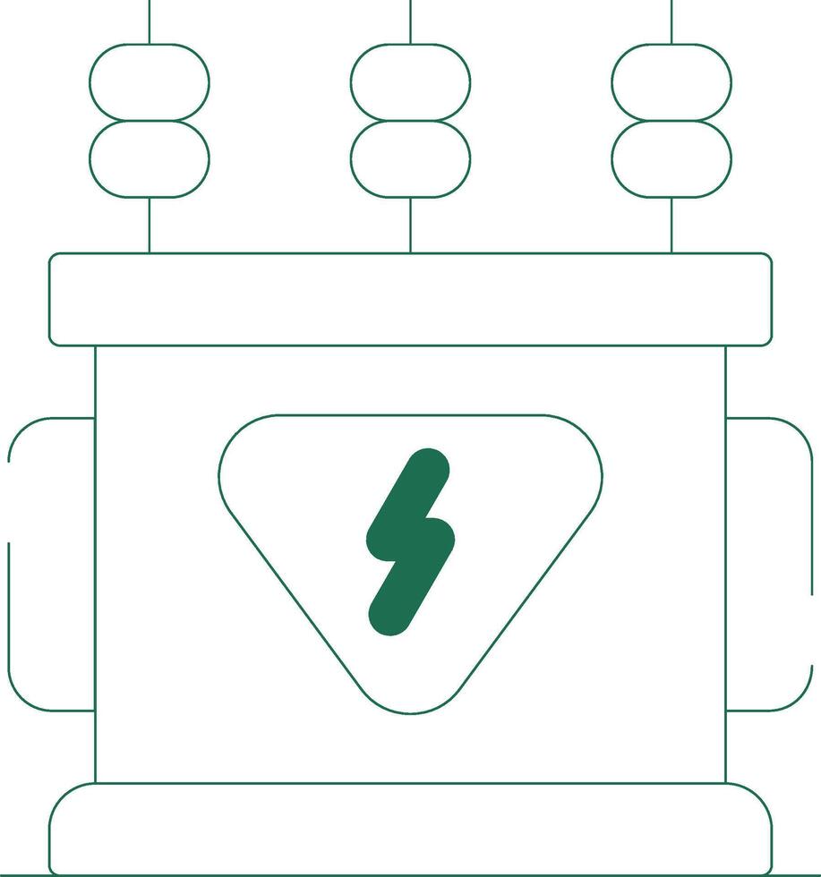 conception d'icône créative de transformateur de puissance vecteur