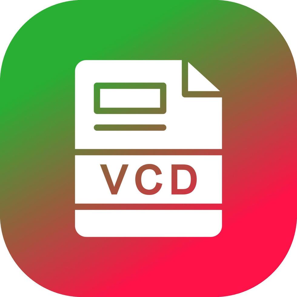 VCD Créatif icône conception vecteur