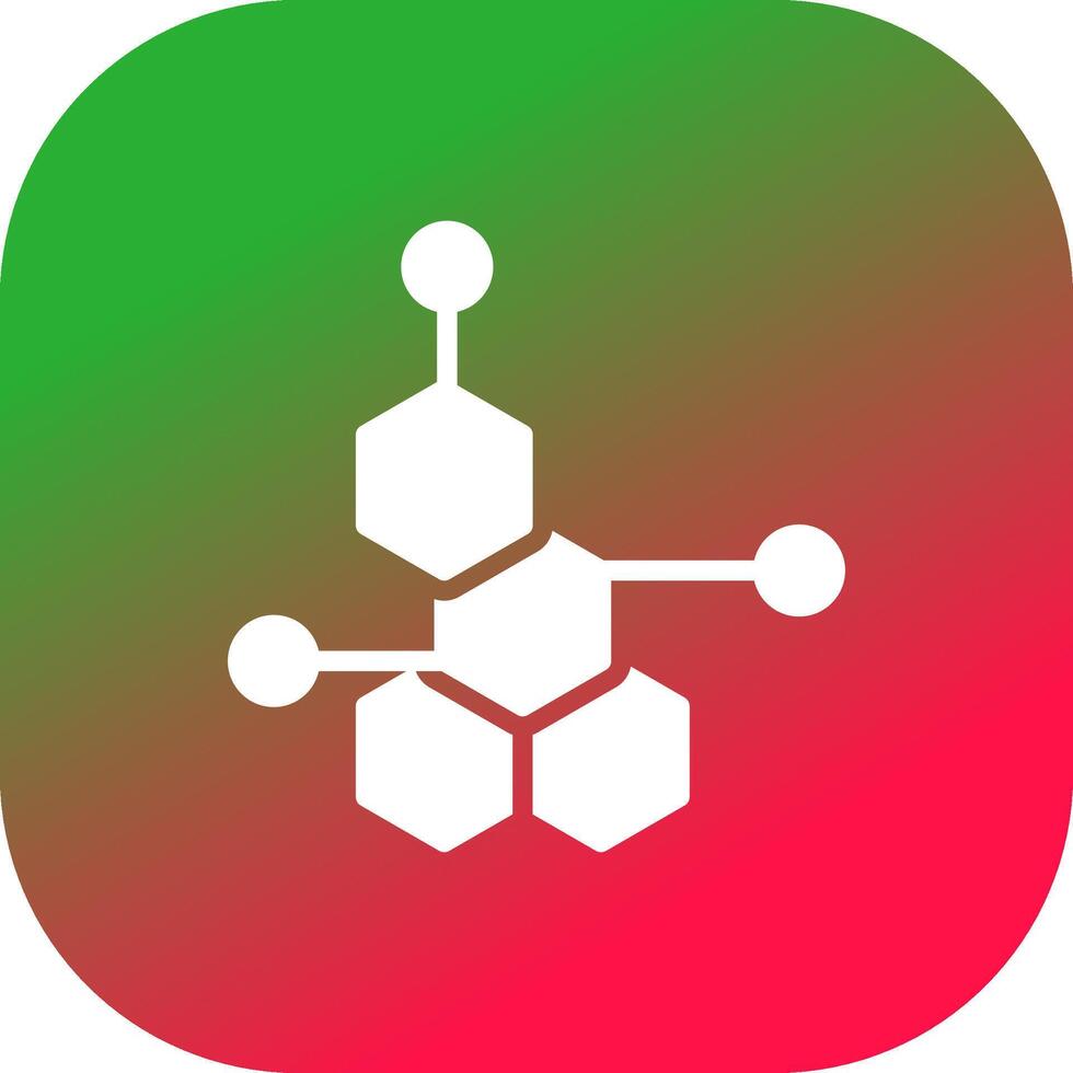 conception d'icône créative de molécule vecteur