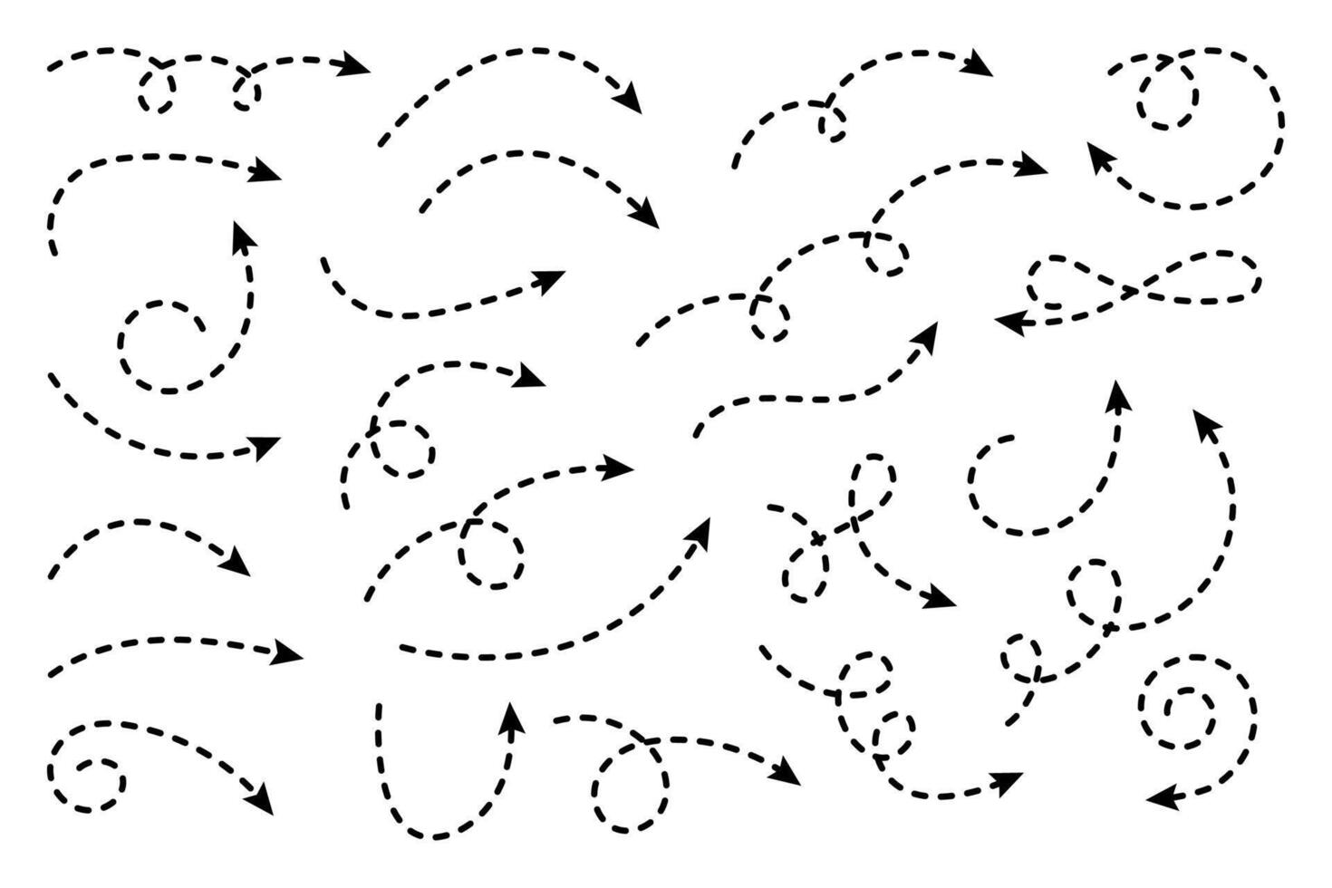 incurvé à pois La Flèche. zigzag La Flèche rayures conception avec à pois lignes. vecteur