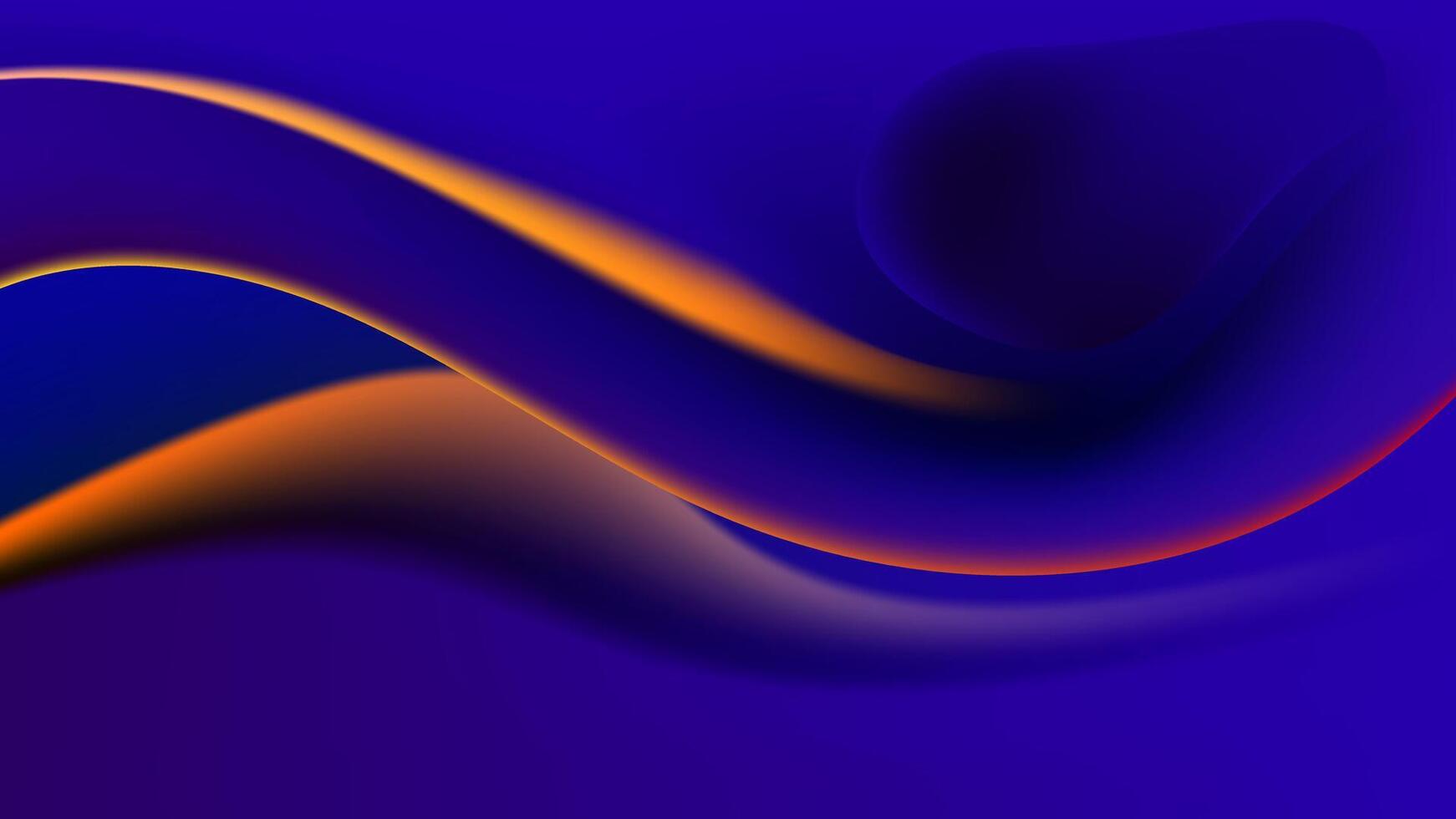 abstrait Contexte élégant pente engrener bleu Orange lisse liquide Couleur conception vecteur modèle bien pour moderne site Internet, fond d'écran, couverture conception