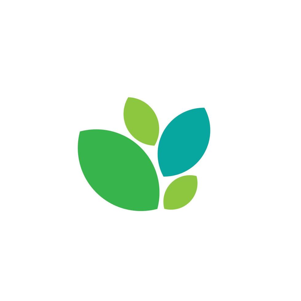 Facile vert feuille logo vecteur conception