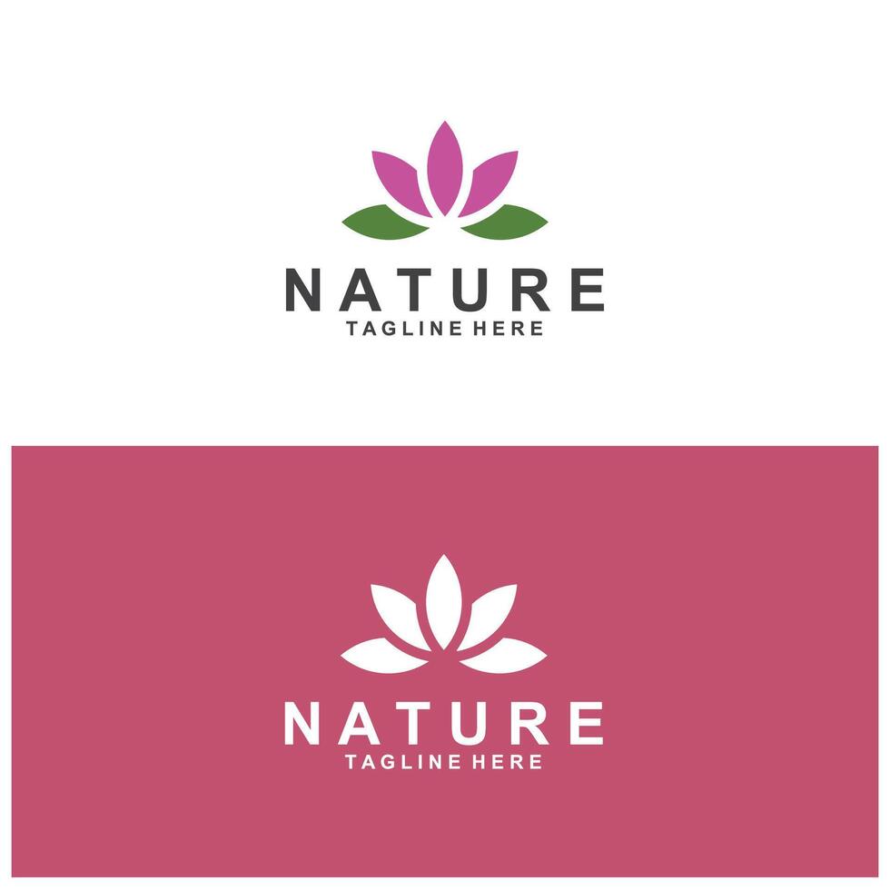 Facile fleur logo la nature logo abstrait conception vecteur