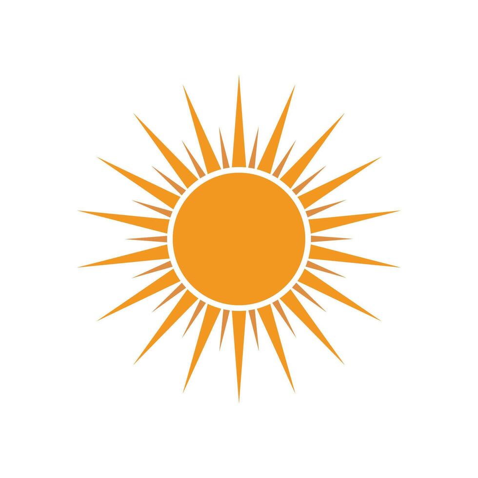 Soleil logo vecteur modèle symbole conception