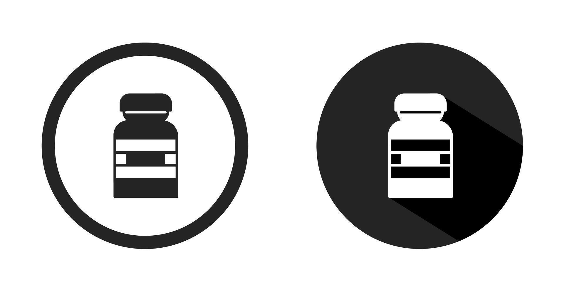 capsule bouteille logos. capsule bouteille icône vecteur conception noir couleur. Stock vecteur.