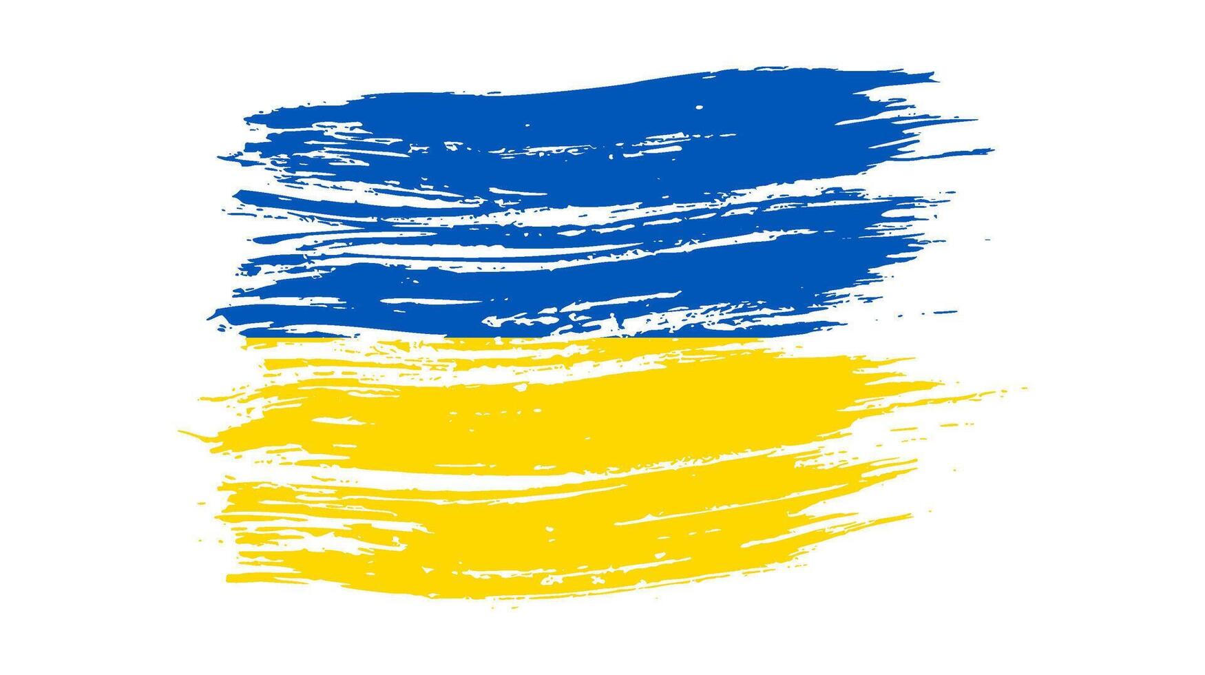 drapeau national ukrainien dans le style grunge vecteur