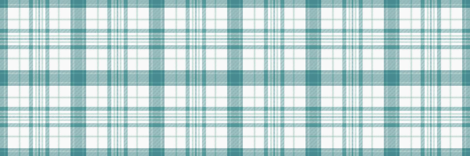 ruban textile sans couture vérifier, panneau en tissu plaid vecteur. planche Contexte tartan texture modèle dans neige et cadet bleu couleurs. vecteur