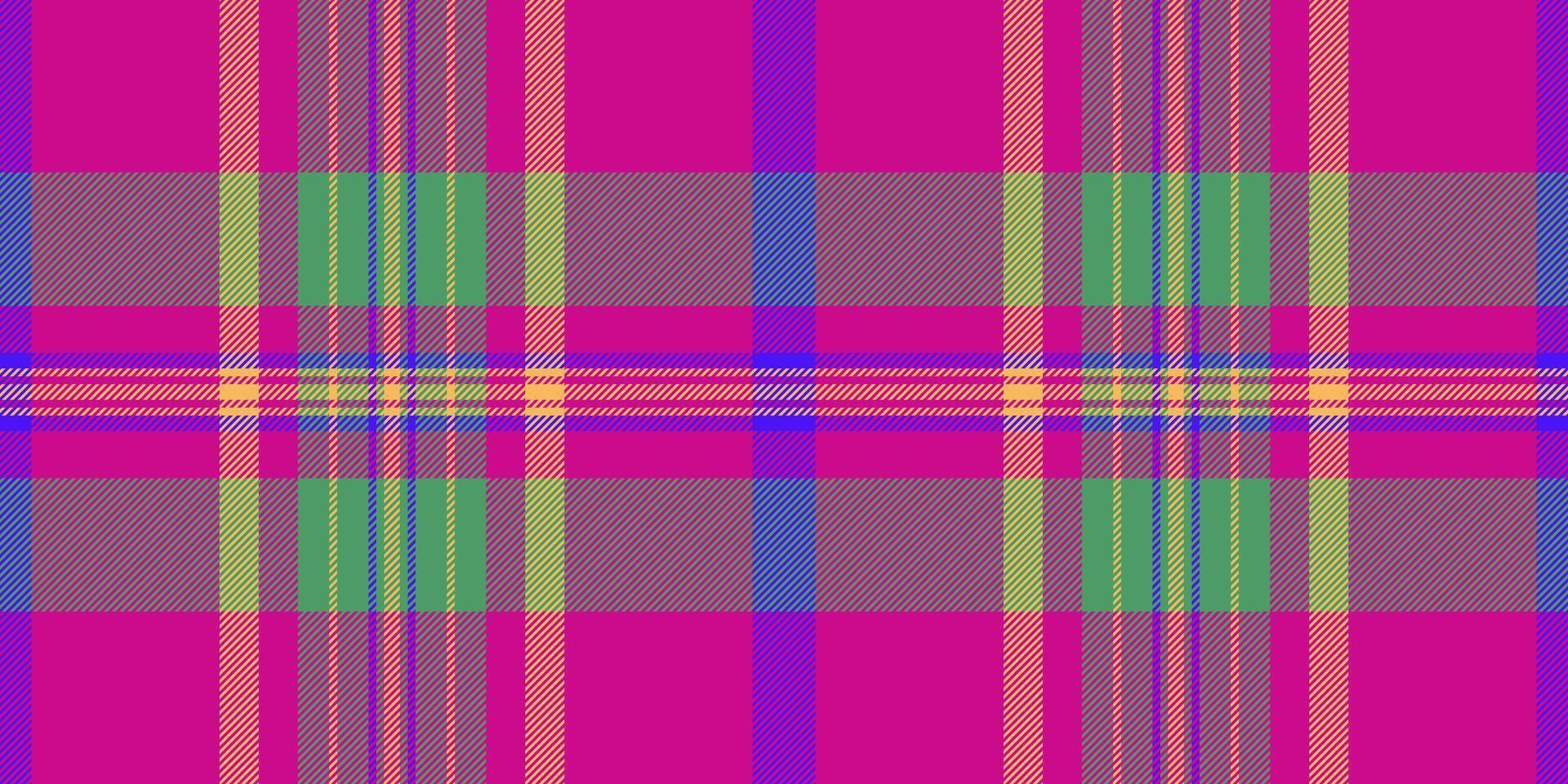 calme modèle sans couture vérifier, Occupation Contexte vecteur texture. Noël tartan plaid en tissu textile dans rose et vert couleurs.