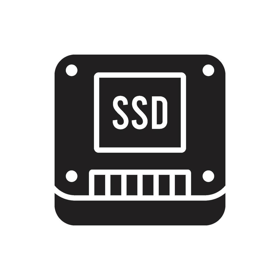 ssd icône vecteur