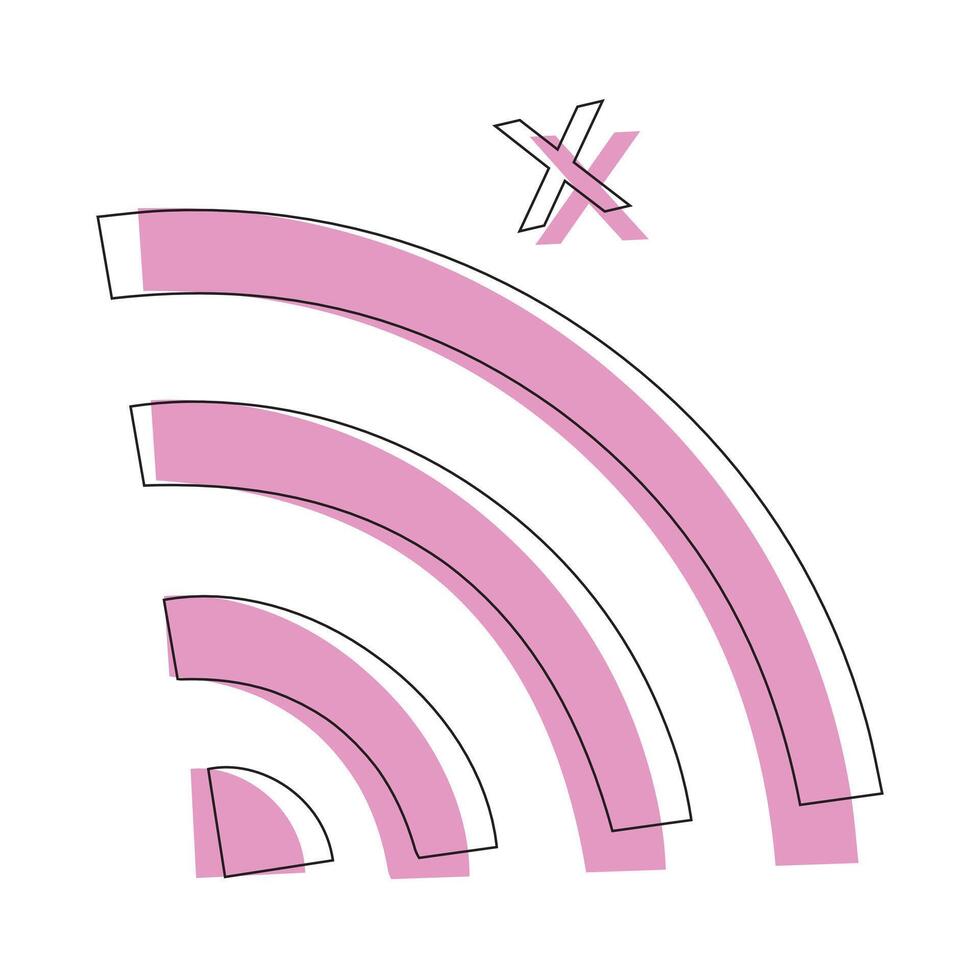 Wifi l'Internet icône dans bande dessinée style, Wifi routeur icône dessin animé vecteur, réseau dessin animé sans fil La technologie vecteur dessin animé illustration pictogramme. lien signe concept