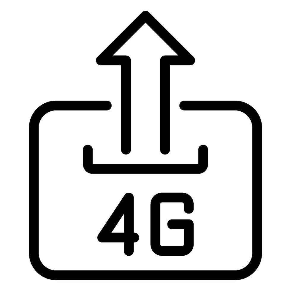 icône de ligne de téléchargement vecteur