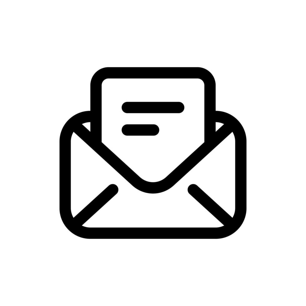Facile email ligne icône vecteur