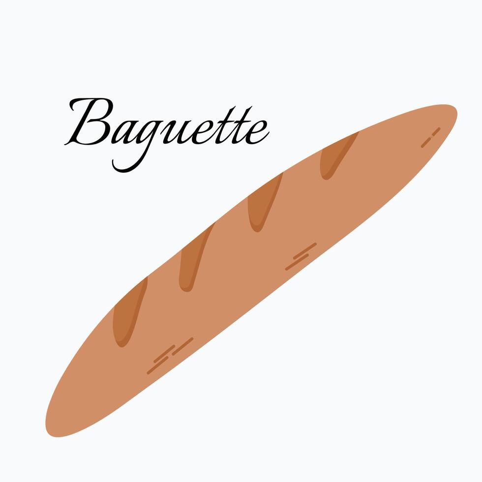 baguette icône clipart avatar isolé vecteur illustration