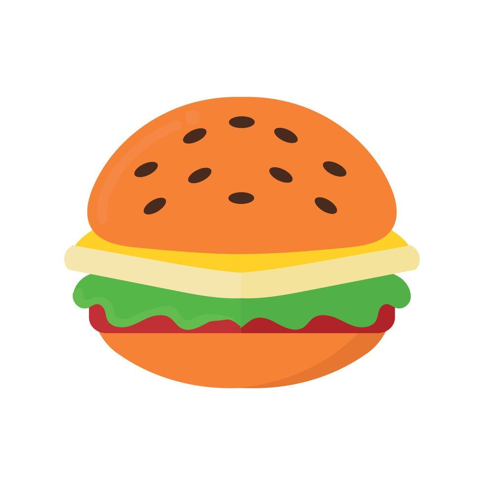 Burger main tiré icône clipart avatar logotype isolé vecteur illustration