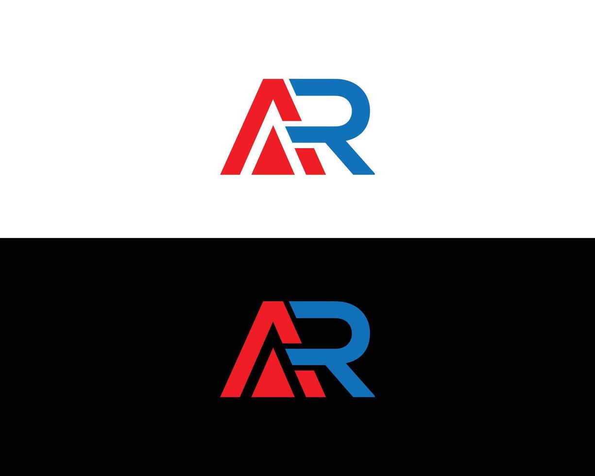 lettre ar abstrait logo conception modifiable vecteur format modèle.