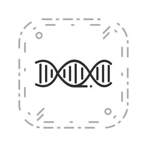 Icône d&#39;ADN de vecteur