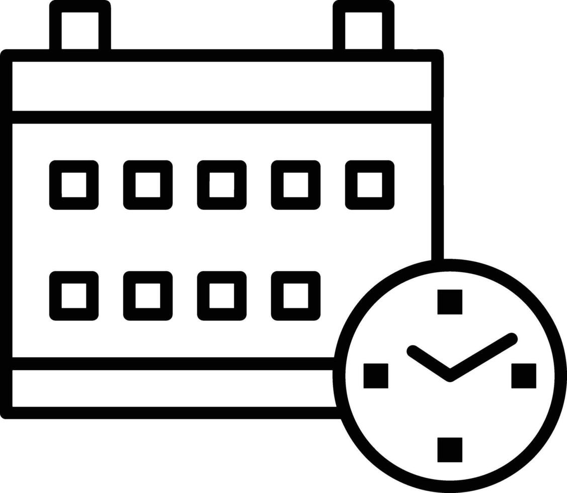 calendrier programme icône symbole vecteur image. illustration de le moderne rendez-vous rappel ordre du jour symbole graphique conception image