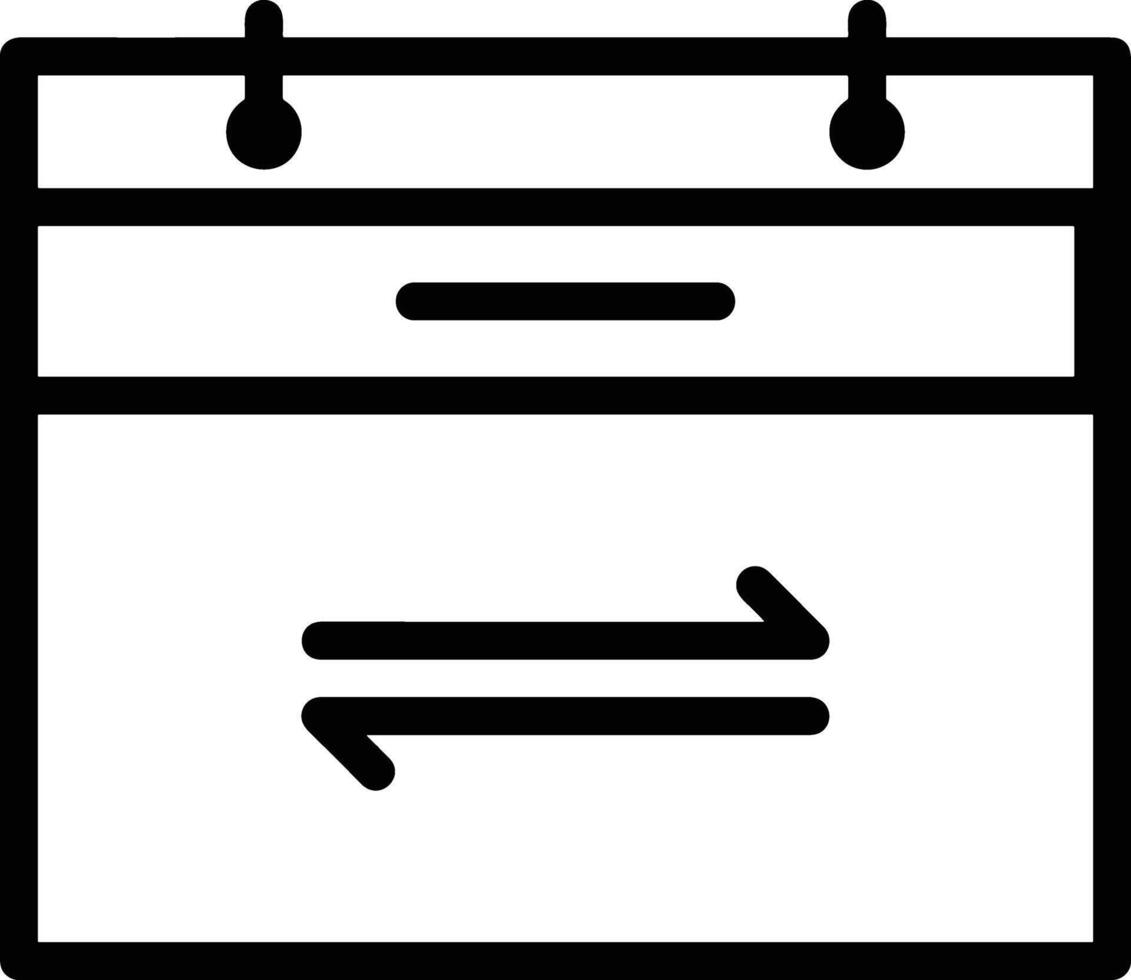 calendrier programme icône symbole vecteur image. illustration de le moderne rendez-vous rappel ordre du jour symbole graphique conception image