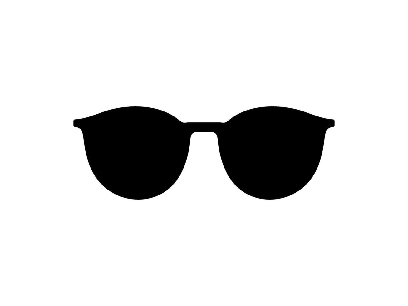 Soleil œil des lunettes silhouette, pictogramme, de face voir, plat style, pouvez utilisation pour logo gramme, applications, art illustration, modèle pour avatar profil image, site Internet, ou graphique conception élément. vecteur illustration