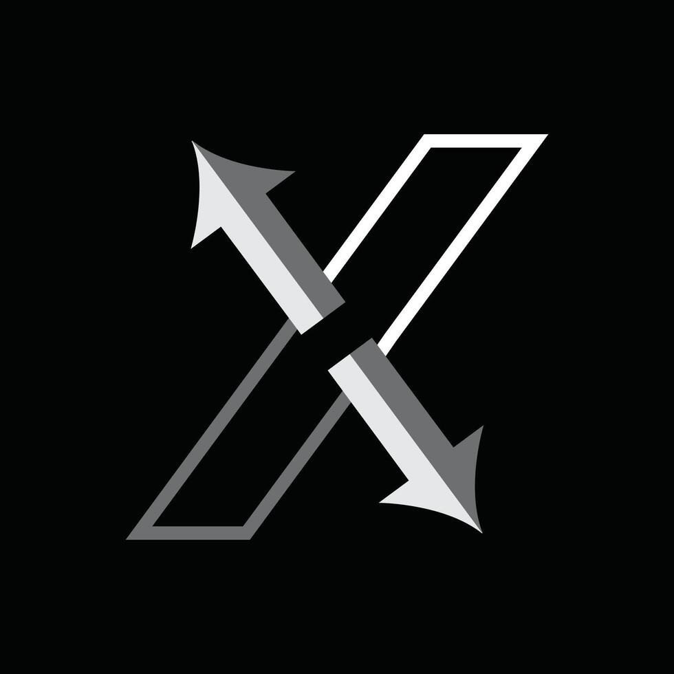 x création de logo vecteur