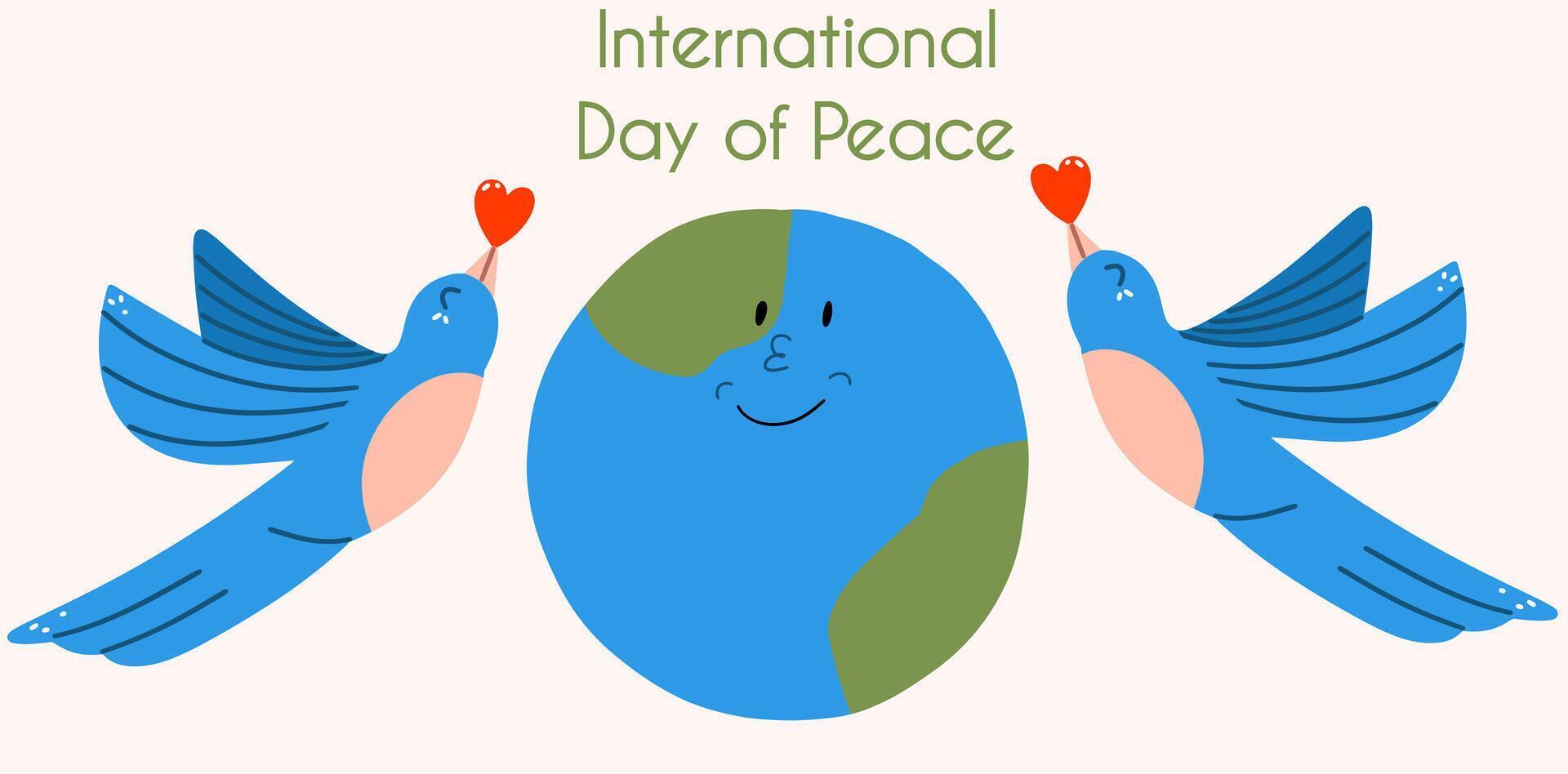 international journée de paix Contexte. vecteur