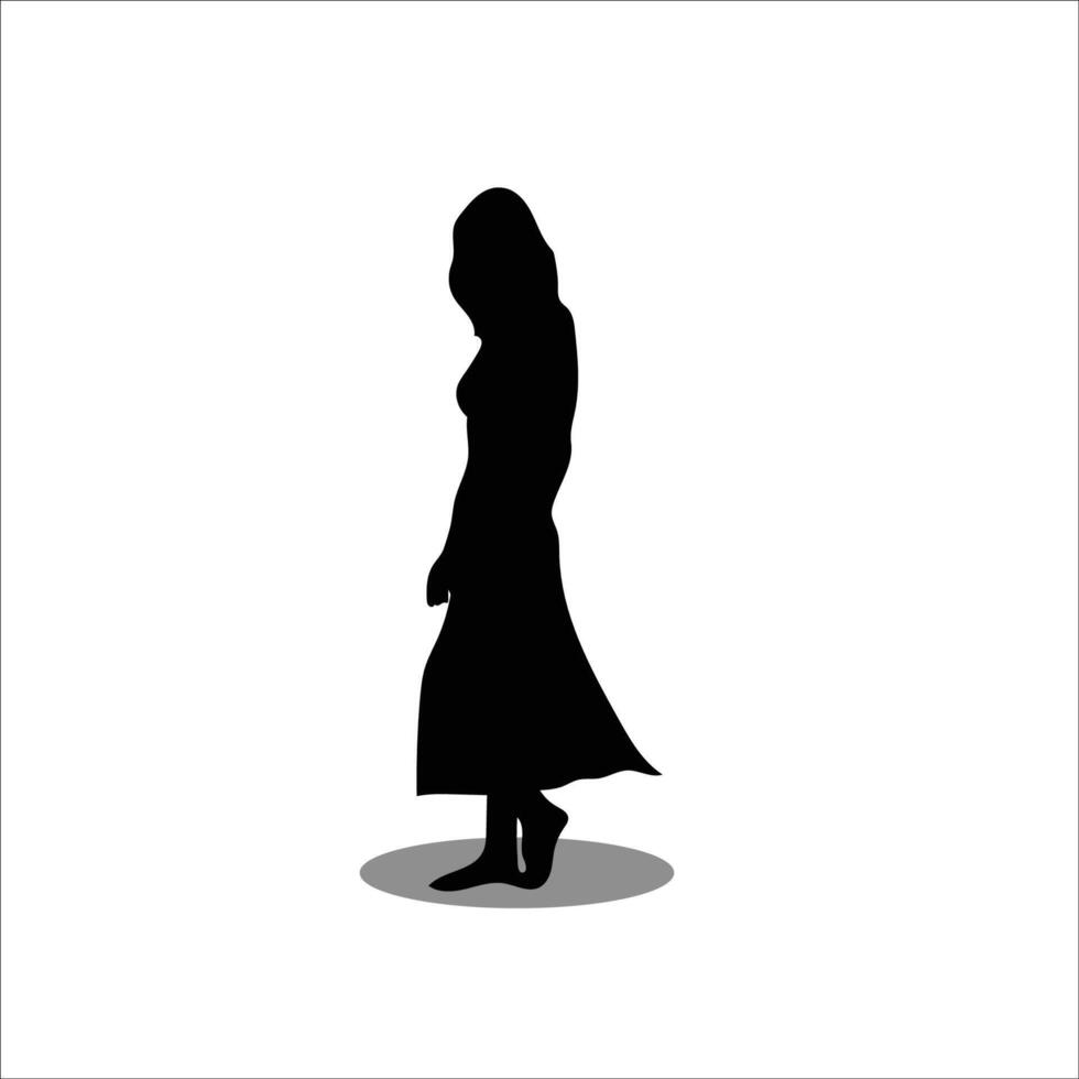 femmes silhouette vecteur