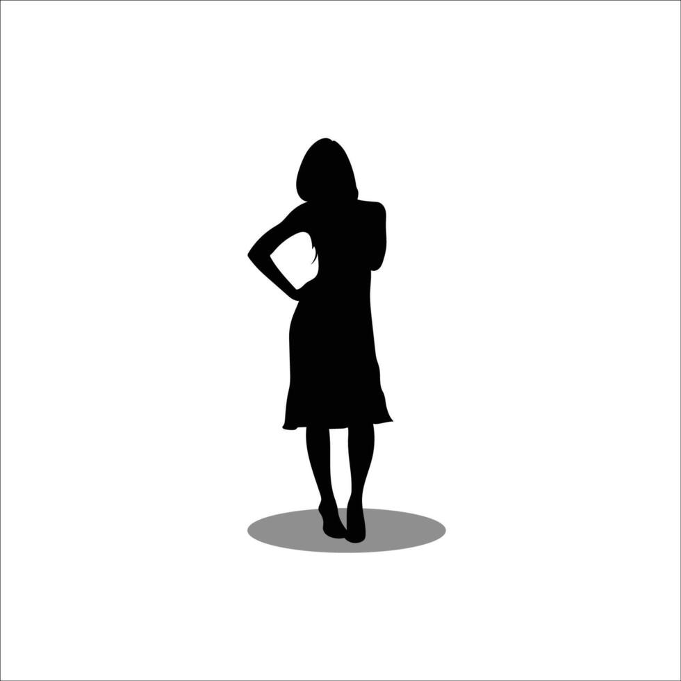 femmes silhouette vecteur