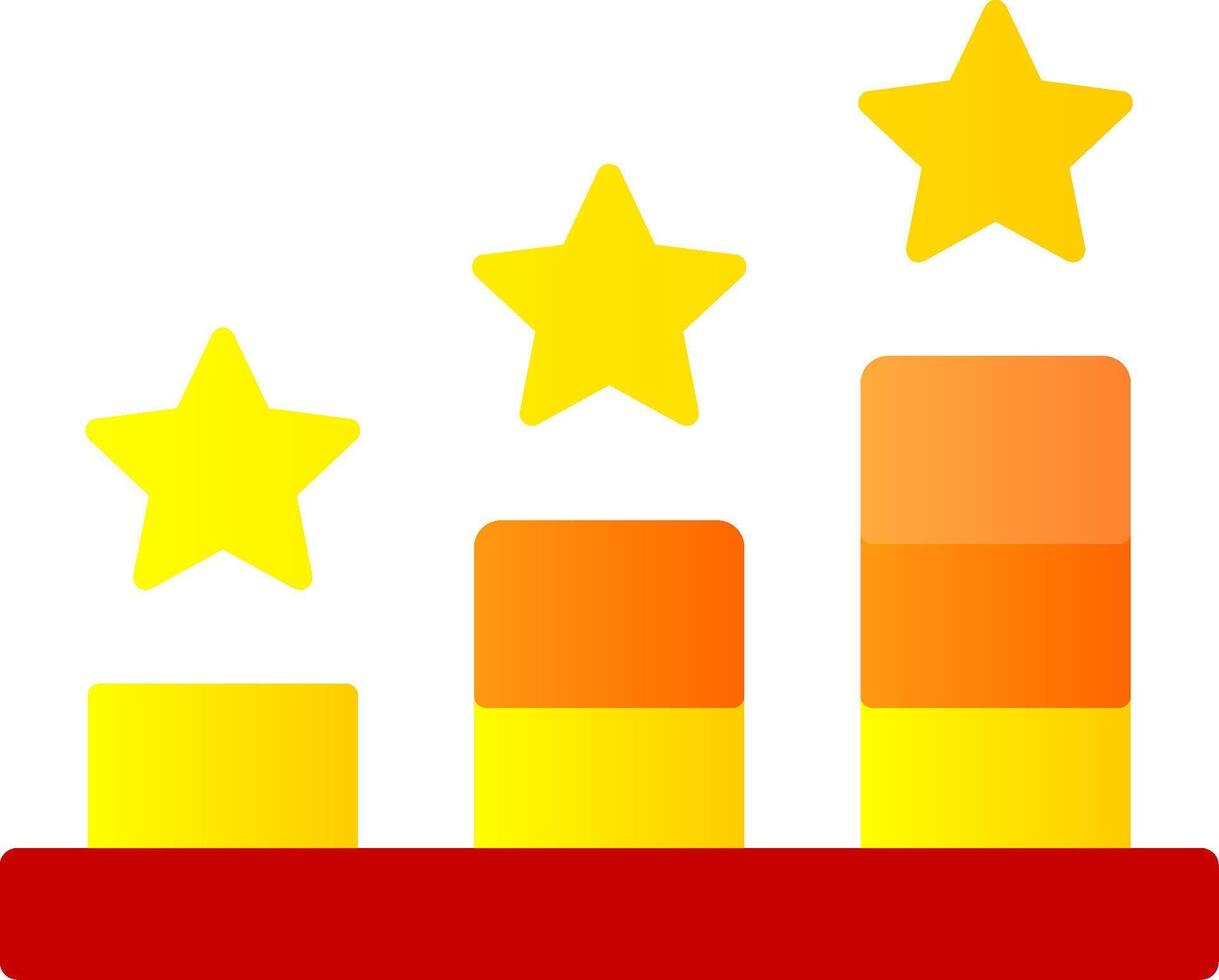 classement plat pente icône vecteur