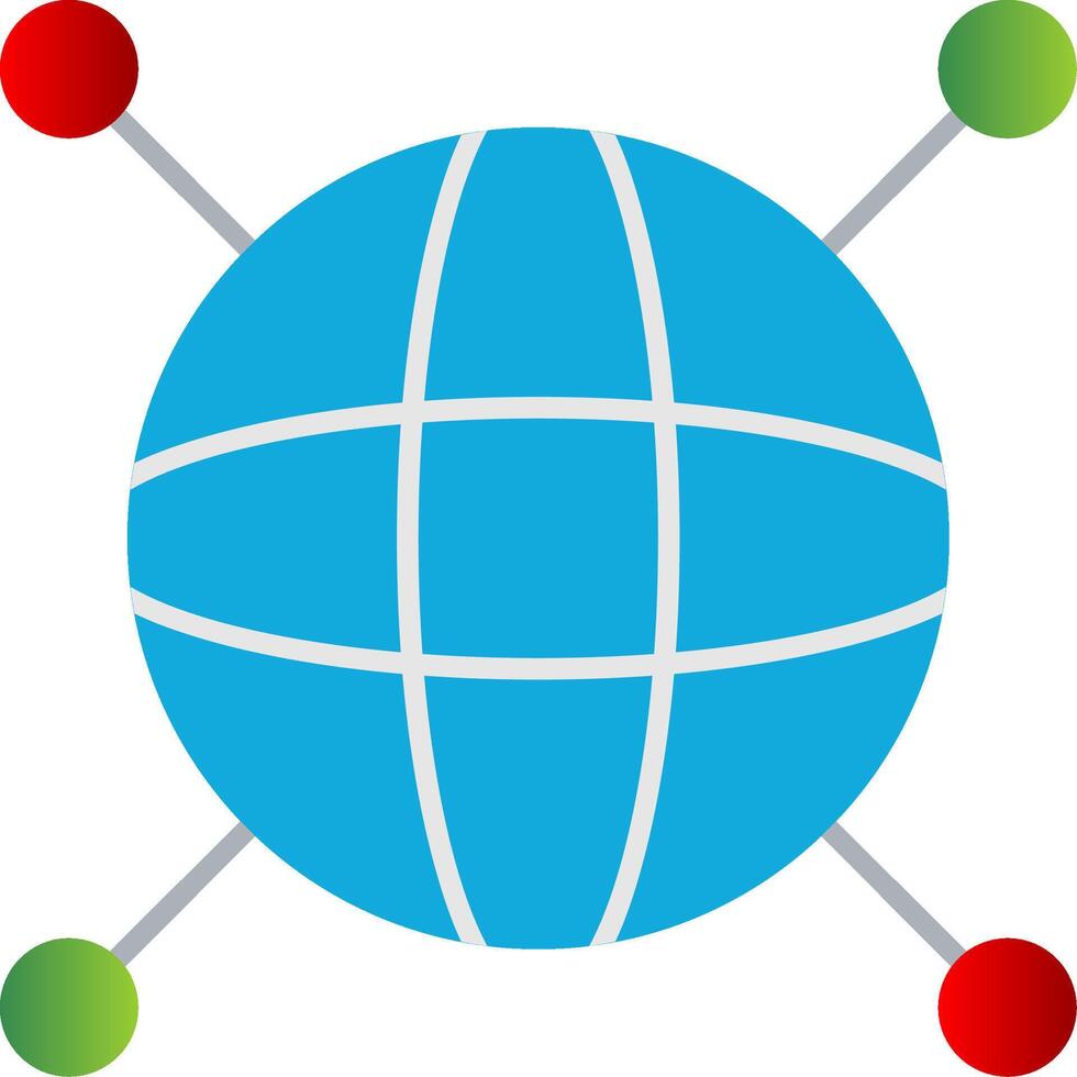 l'Internet plat pente icône vecteur