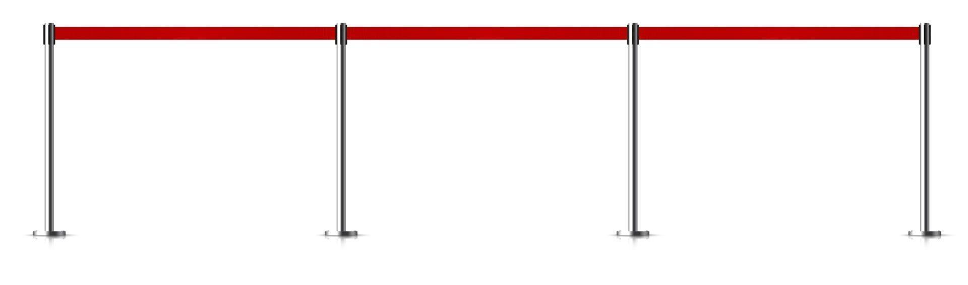 barrière métallique avec une ceinture à contrôler. illustration vectorielle vecteur