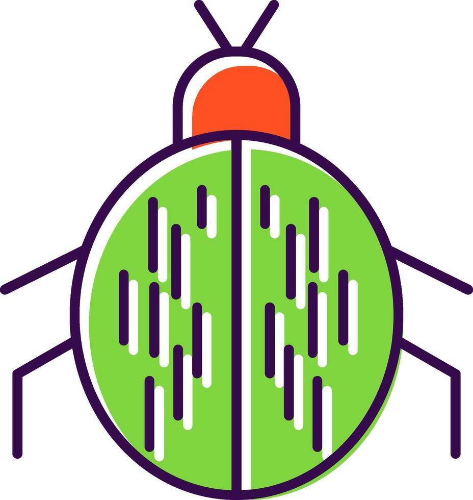 scarabée rempli icône vecteur