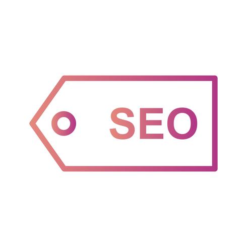 Icône de vecteur SEO Tag