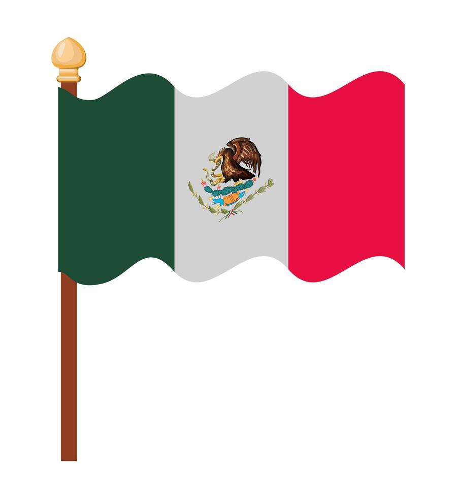 illustration du drapeau mexicain vecteur