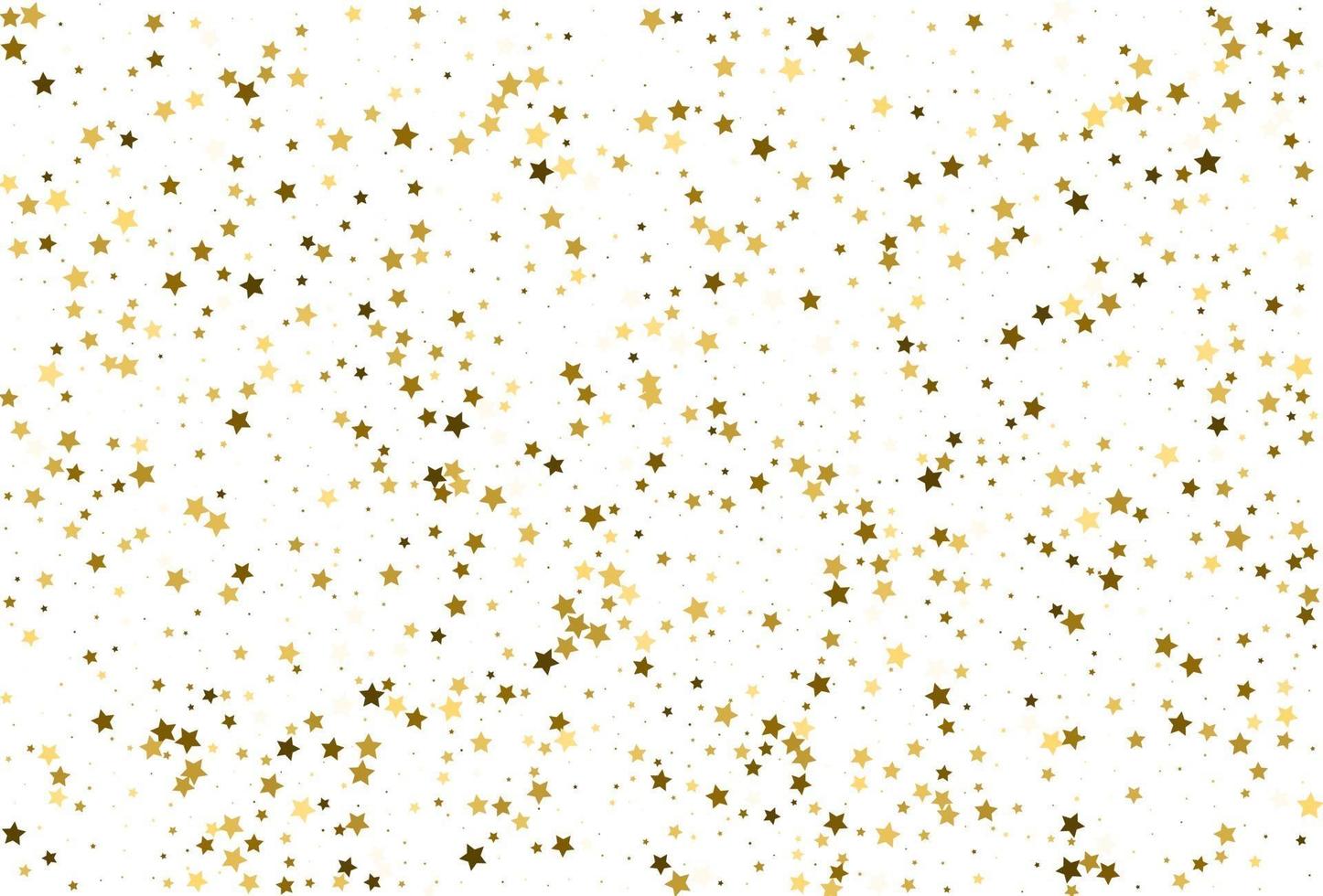 confettis étoiles d'or. décor de fête de vacances. vecteur