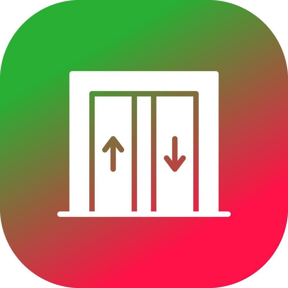 conception d'icône créative d'ascenseur vecteur